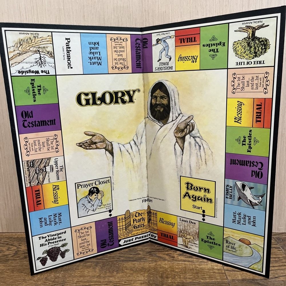Vintage "GLORY" Christian Board Game Bible Game 1980 Complete Religious Family